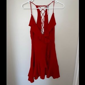 Kimchi blue Mini red summer dress